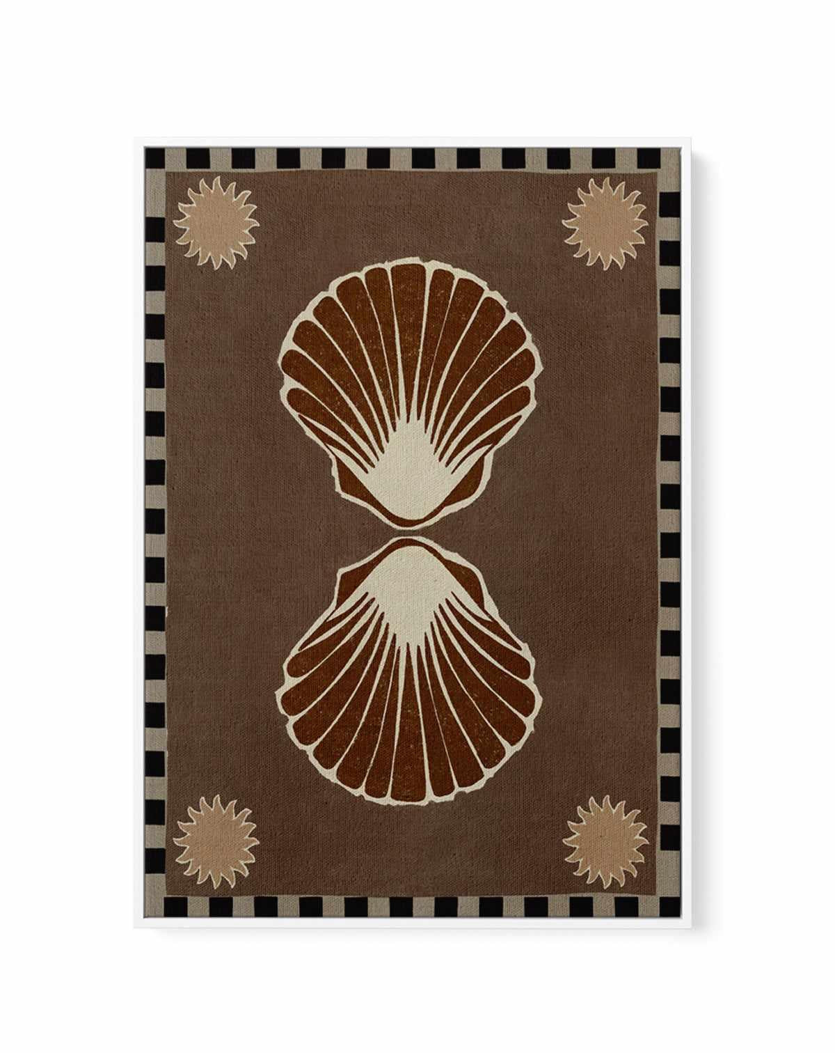Shell by Shatha Al Dafai | Framed Canvas Art Print from Olive et Oriel where you can shop wallpaper and artworks online