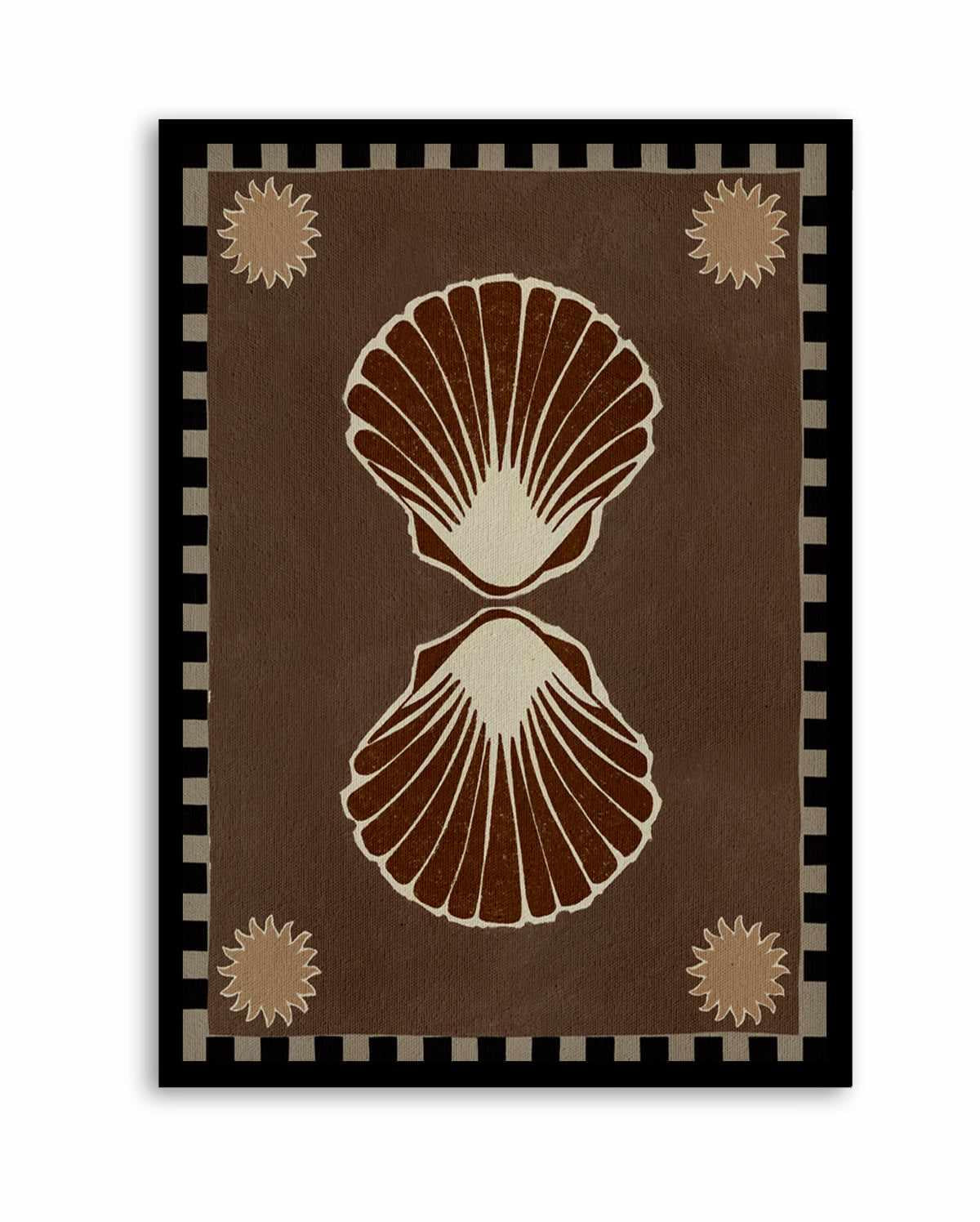 Lush Duo 3 Brown by Shatha Al Dafai | Art Print from Olive et Oriel where you can shop wallpaper and artworks online