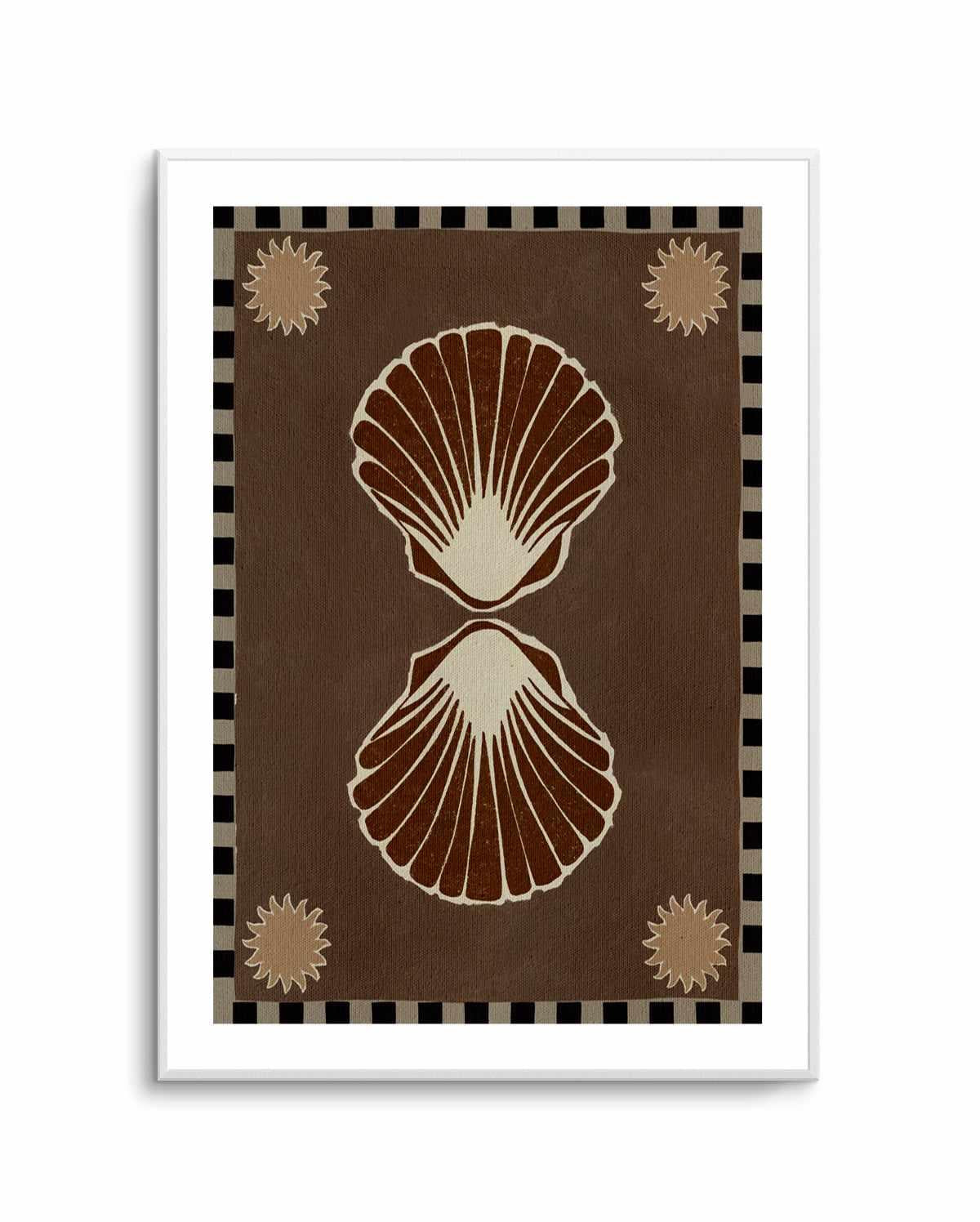 Lush Duo 3 Brown by Shatha Al Dafai | Art Print from Olive et Oriel where you can shop wallpaper and artworks online