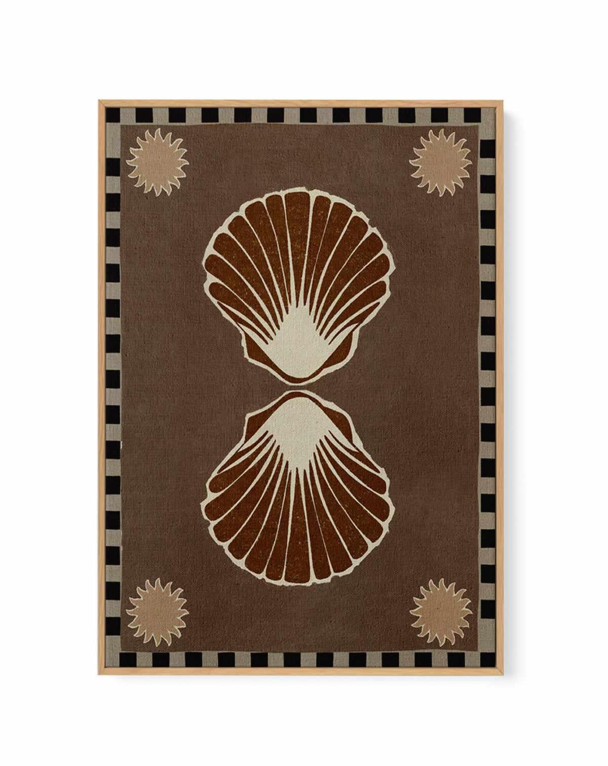 Lush Duo 3 Brown by Shatha Al Dafai | Framed Canvas Art Print from Olive et Oriel where you can shop wallpaper and artworks online