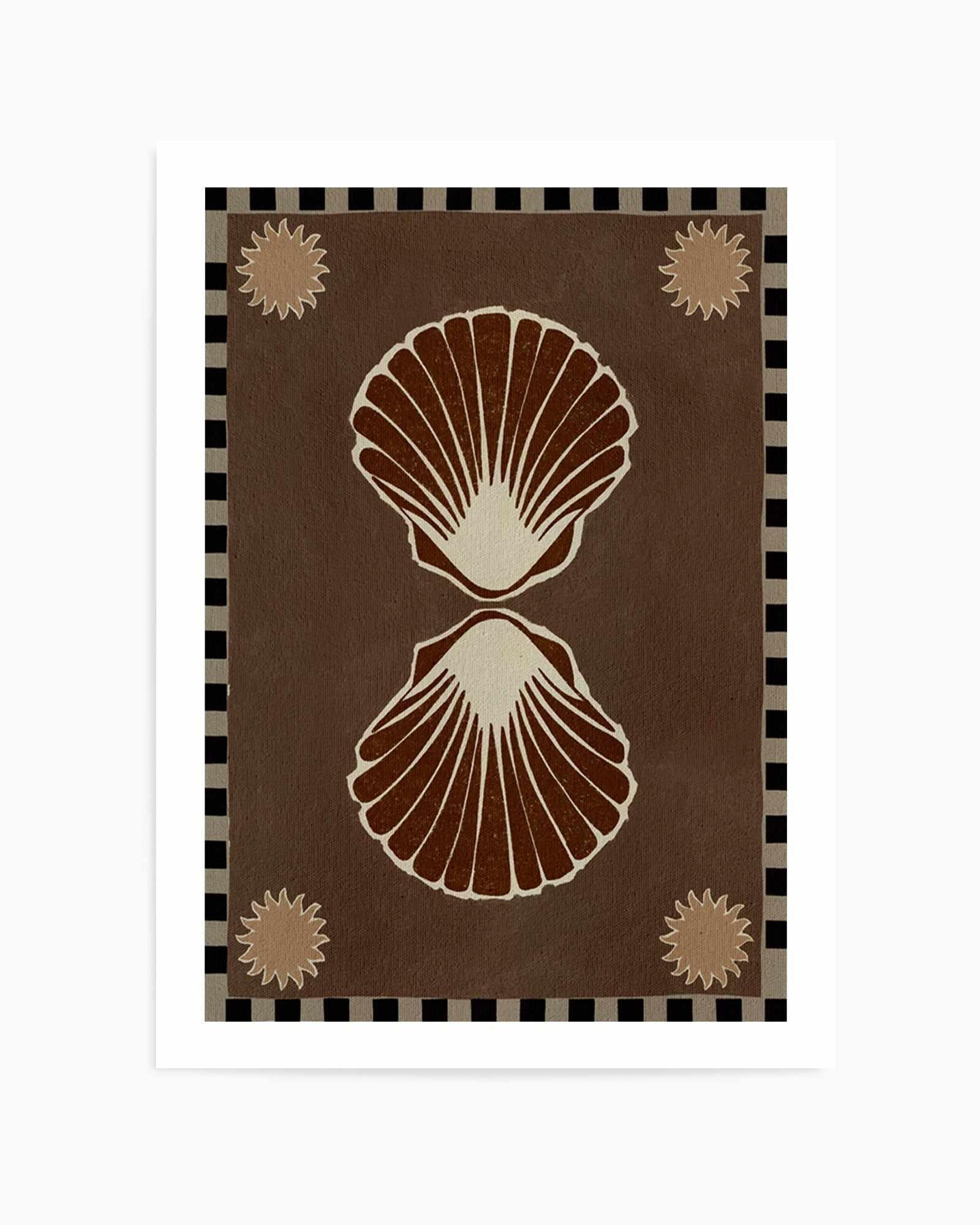 Lush Duo 3 Brown by Shatha Al Dafai | Art Print from Olive et Oriel where you can shop wallpaper and artworks online