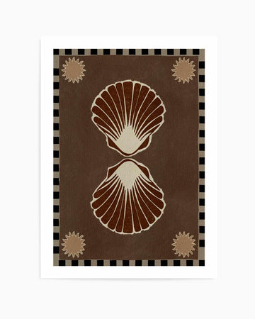 Lush Duo 3 Brown by Shatha Al Dafai | Art Print from Olive et Oriel where you can shop wallpaper and artworks online