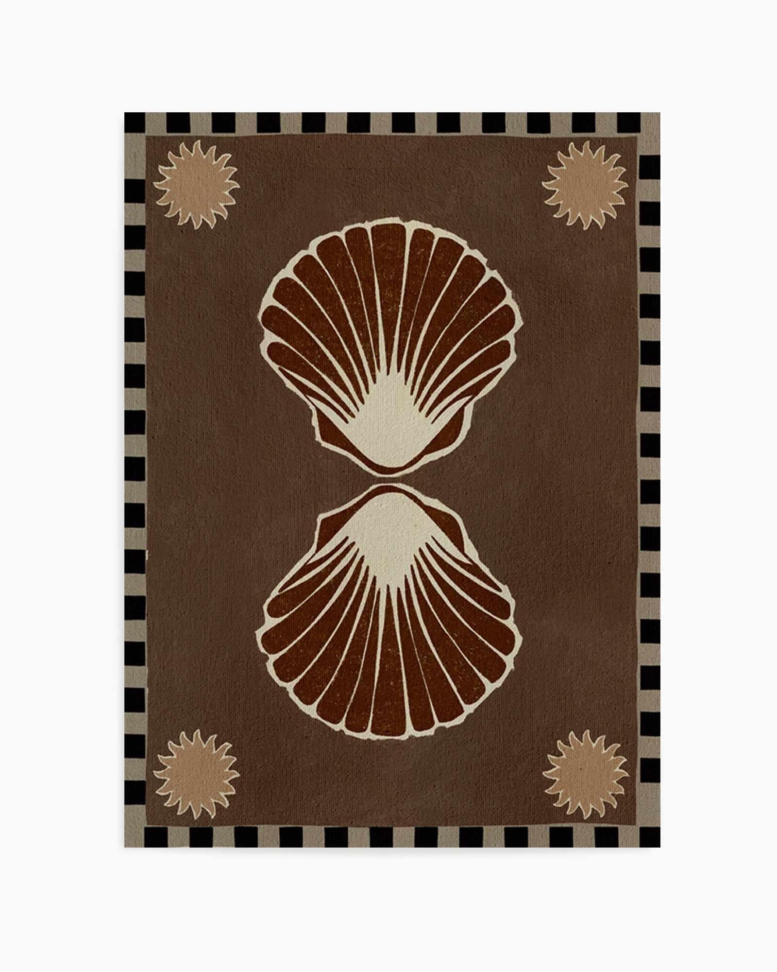 Lush Duo 3 Brown by Shatha Al Dafai | Art Print from Olive et Oriel where you can shop wallpaper and artworks online