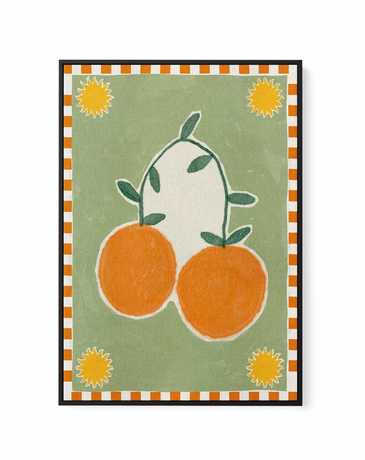 Lush Duo 5 by Shatha Al Dafai | Framed Canvas Art Print from Olive et Oriel where you can shop wallpaper and artworks online
