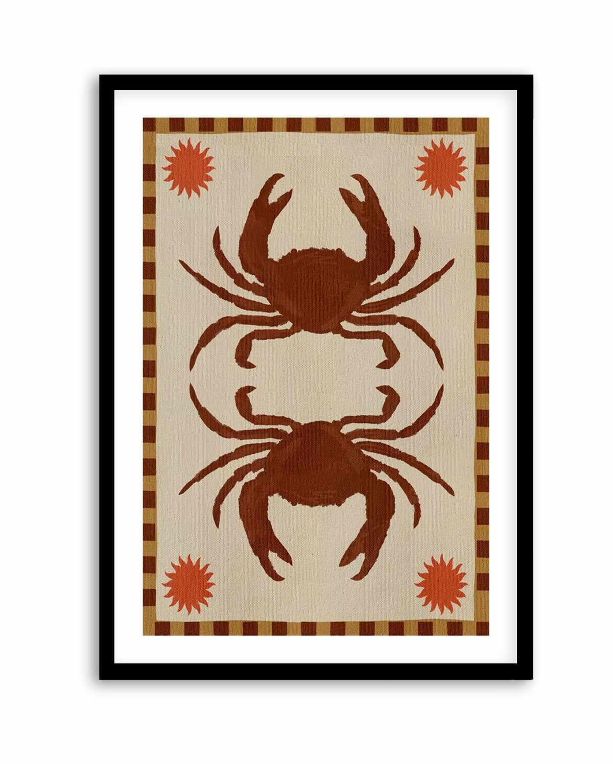 Lush Duo 6 Brown Crabs by Shatha Al Dafai | Art Print from Olive et Oriel where you can shop wallpaper and artworks online