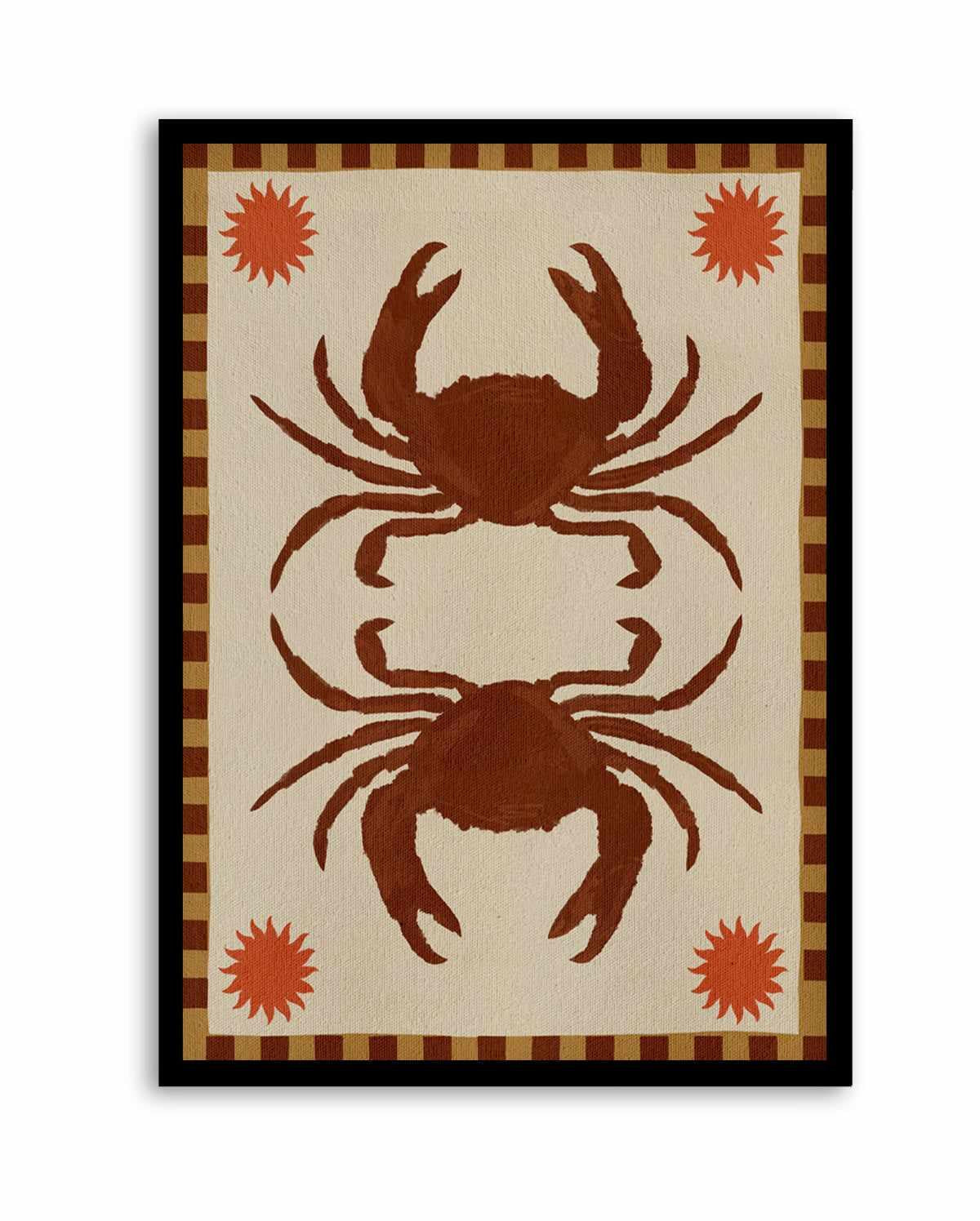 Lush Duo 6 Brown Crabs by Shatha Al Dafai | Art Print from Olive et Oriel where you can shop wallpaper and artworks online
