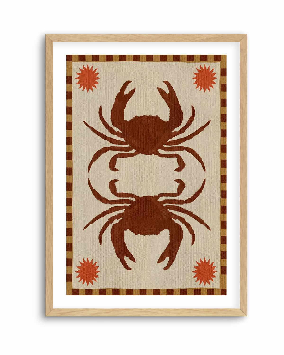 Lush Duo 6 Brown Crabs by Shatha Al Dafai | Art Print from Olive et Oriel where you can shop wallpaper and artworks online