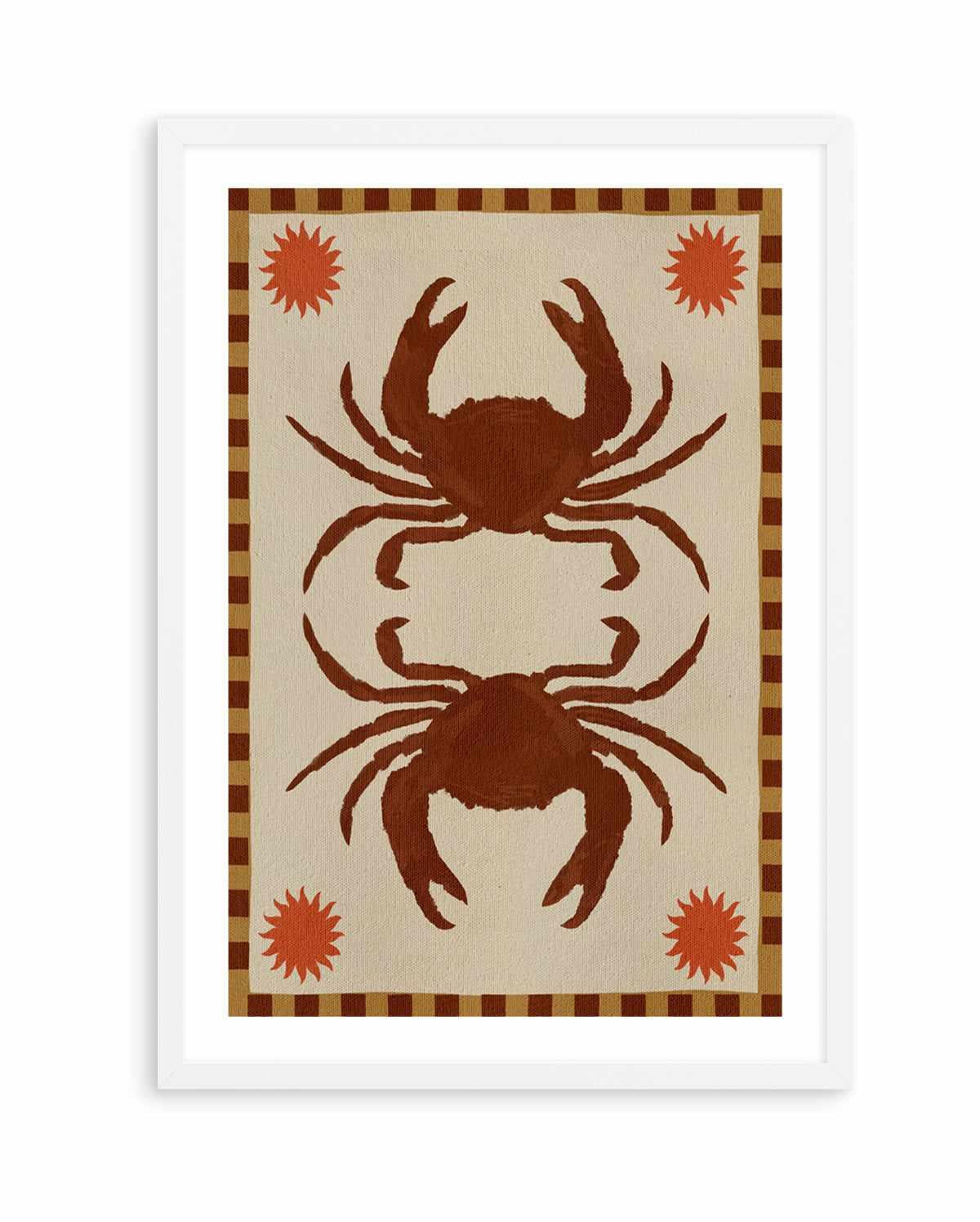 Lush Duo 6 Brown Crabs by Shatha Al Dafai | Art Print from Olive et Oriel where you can shop wallpaper and artworks online