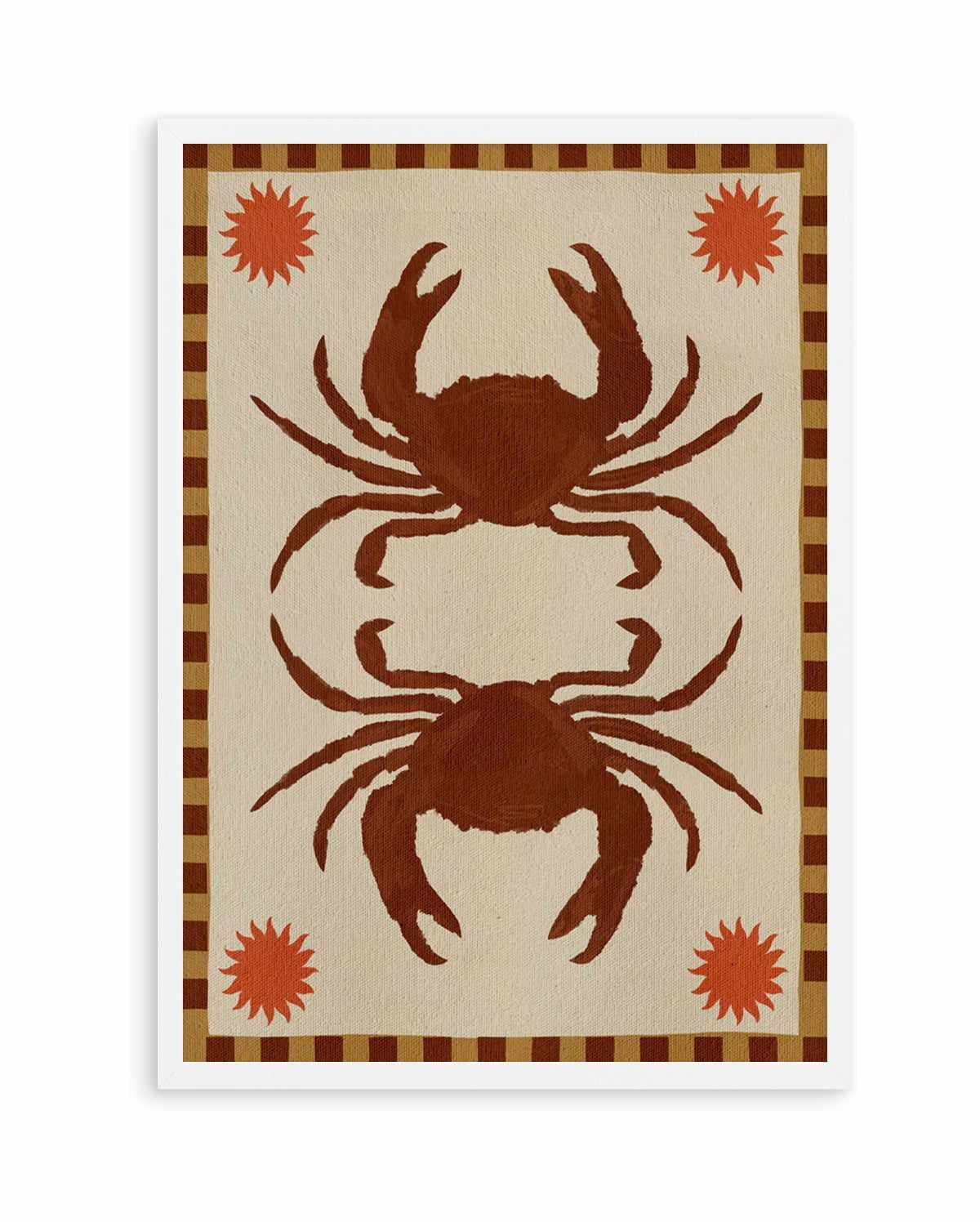Lush Duo 6 Brown Crabs by Shatha Al Dafai | Art Print from Olive et Oriel where you can shop wallpaper and artworks online