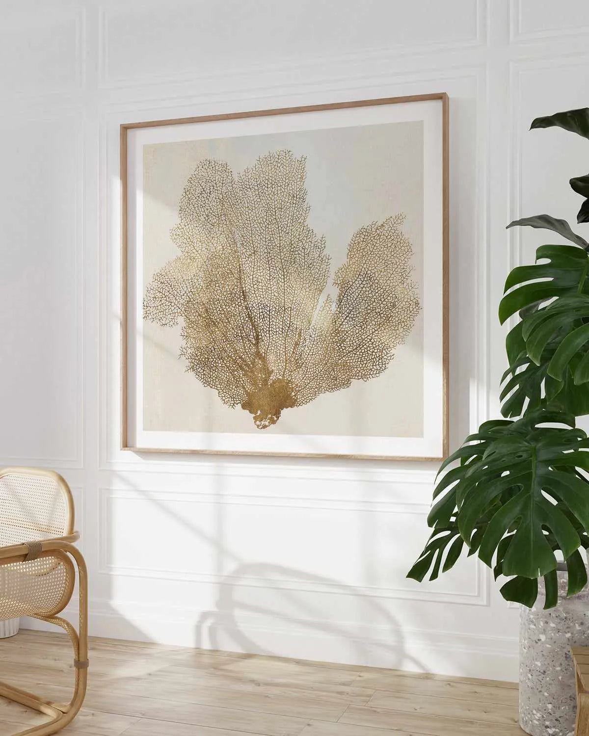 Luxe Coral I Art Print from Olive et Oriel where you can shop wallpaper and artworks online