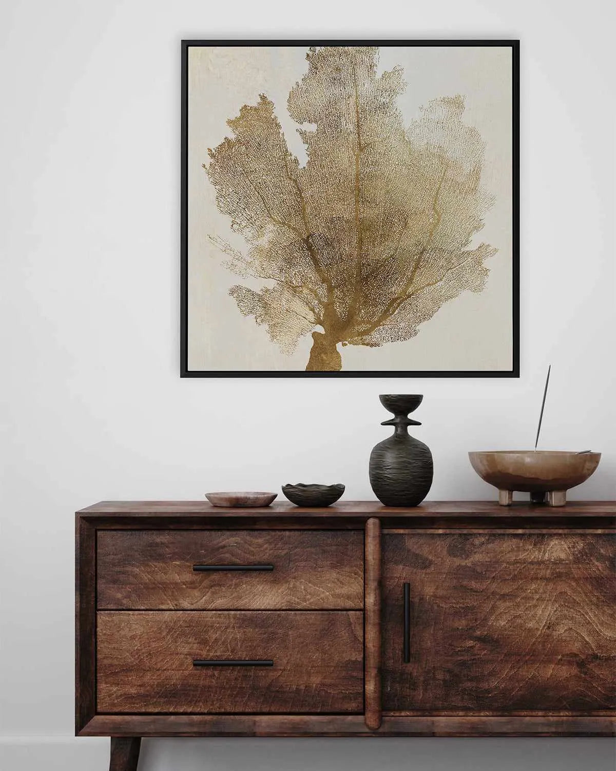 Luxe Coral II | Framed Canvas Art Print from Olive et Oriel where you can shop wallpaper and artworks online
