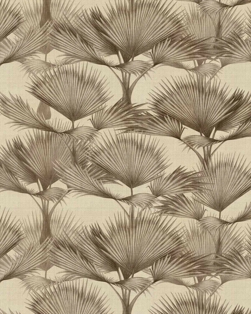 Luxe Fan Palm In Ink Wallpaper from Olive et Oriel where you can shop wallpaper and artworks online