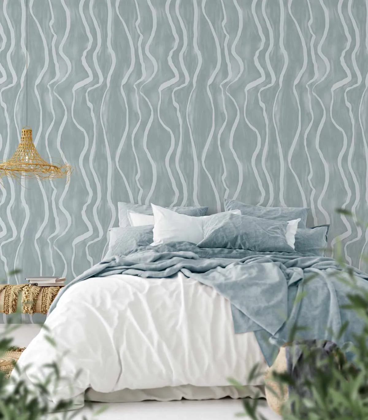 Luxe Stripe in Coastal Blue Wallpaper-Wallpaper-Buy Kids Removable Wallpaper Online Our Custom Made Children‚àö¬¢‚Äö√á¬®‚Äö√ë¬¢s Wallpapers Are A Fun Way To Decorate And Enhance Boys Bedroom Decor And Girls Bedrooms They Are An Amazing Addition To Your Kids Bedroom Walls Our Collection of Kids Wallpaper Is Sure To Transform Your Kids Rooms Interior Style From Pink Wallpaper To Dinosaur Wallpaper Even Marble Wallpapers For Teen Boys Shop Peel And Stick Wallpaper Online Today With Olive et Oriel