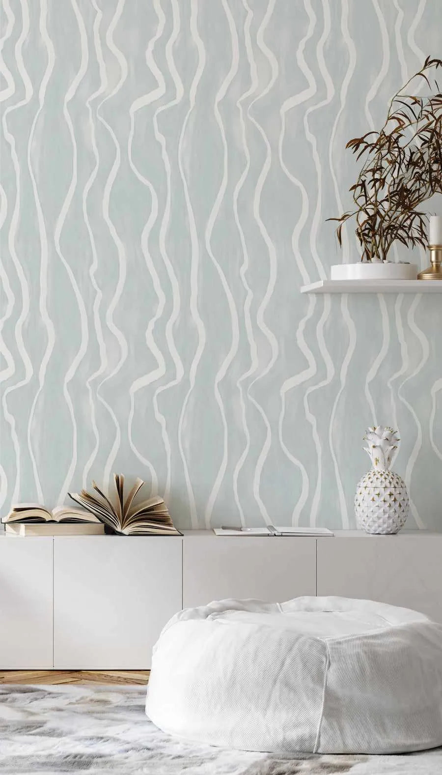 Luxe Stripe in Sky Blue Wallpaper-Wallpaper-Buy Kids Removable Wallpaper Online Our Custom Made Children‚àö¬¢‚Äö√á¬®‚Äö√ë¬¢s Wallpapers Are A Fun Way To Decorate And Enhance Boys Bedroom Decor And Girls Bedrooms They Are An Amazing Addition To Your Kids Bedroom Walls Our Collection of Kids Wallpaper Is Sure To Transform Your Kids Rooms Interior Style From Pink Wallpaper To Dinosaur Wallpaper Even Marble Wallpapers For Teen Boys Shop Peel And Stick Wallpaper Online Today With Olive et Oriel