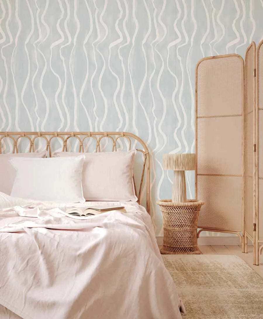 Luxe Stripe in Sky Blue Wallpaper-Wallpaper-Buy Kids Removable Wallpaper Online Our Custom Made Children‚àö¬¢‚Äö√á¬®‚Äö√ë¬¢s Wallpapers Are A Fun Way To Decorate And Enhance Boys Bedroom Decor And Girls Bedrooms They Are An Amazing Addition To Your Kids Bedroom Walls Our Collection of Kids Wallpaper Is Sure To Transform Your Kids Rooms Interior Style From Pink Wallpaper To Dinosaur Wallpaper Even Marble Wallpapers For Teen Boys Shop Peel And Stick Wallpaper Online Today With Olive et Oriel