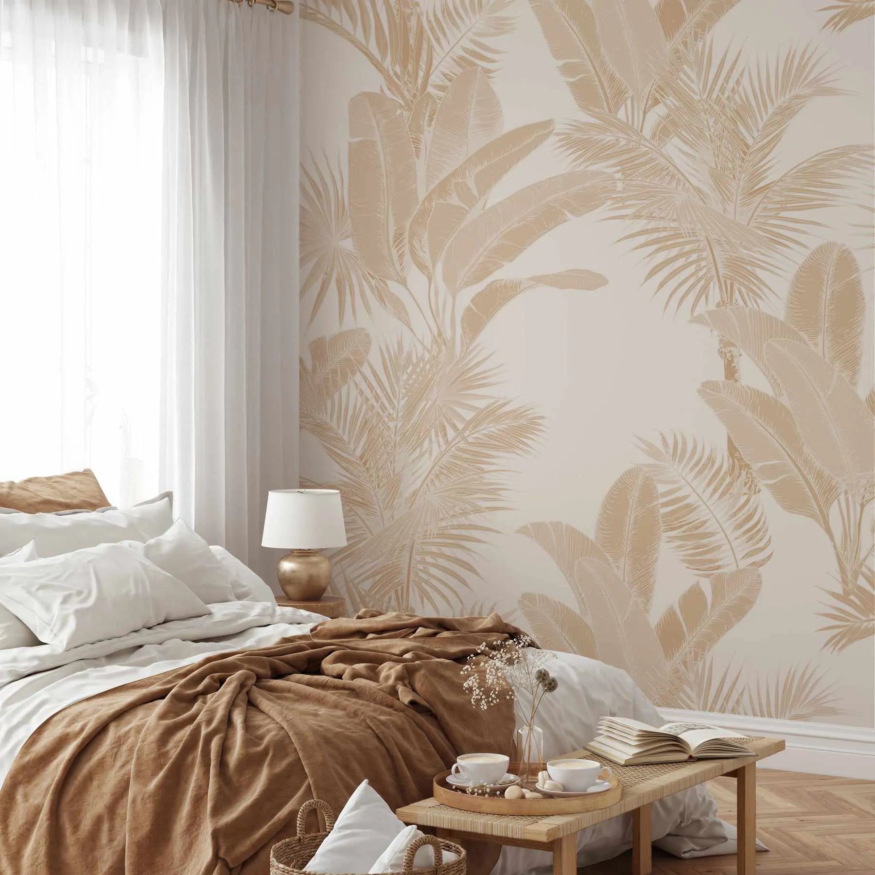 Luxe Tropical in Coco Wallpaper from Olive et Oriel where you can shop wallpaper and artworks online