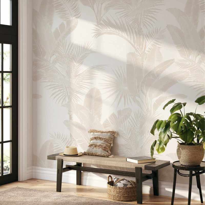 SALE Luxe Tropical in Sand Wallpaper