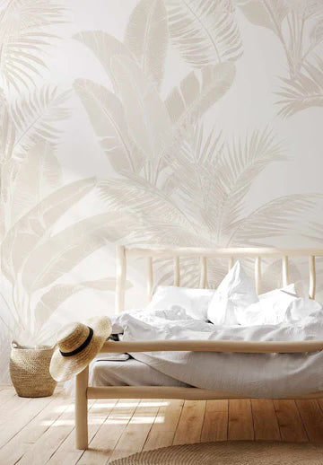 SALE Luxe Tropical in Sand Wallpaper