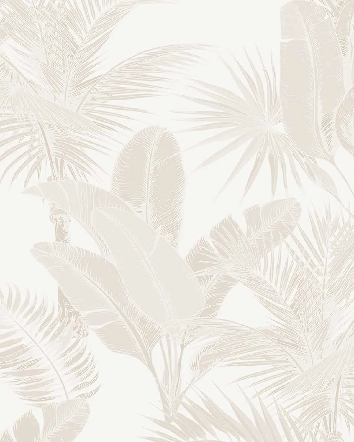 Luxe Tropical in Sand Wallpaper from Olive et Oriel where you can shop wallpaper and artworks online