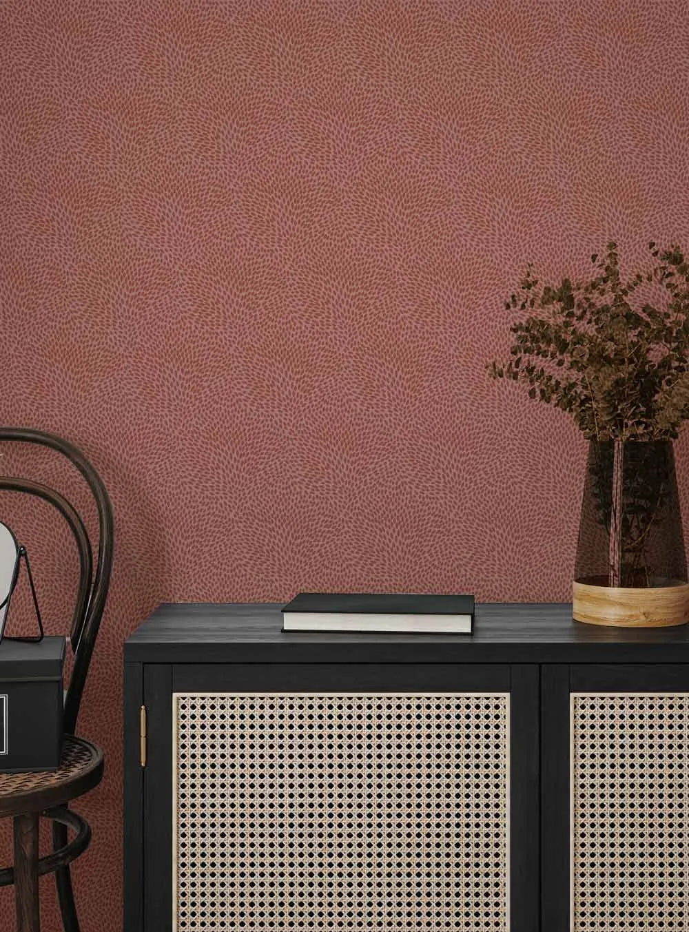 Aperol in Burnt Umber Wallpaper from Olive et Oriel where you can shop wallpaper and artworks online