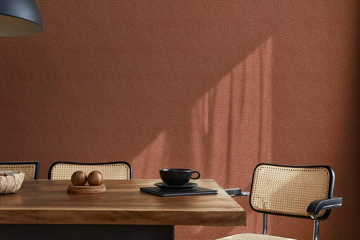 Aperol in Burnt Umber Wallpaper from Olive et Oriel where you can shop wallpaper and artworks online