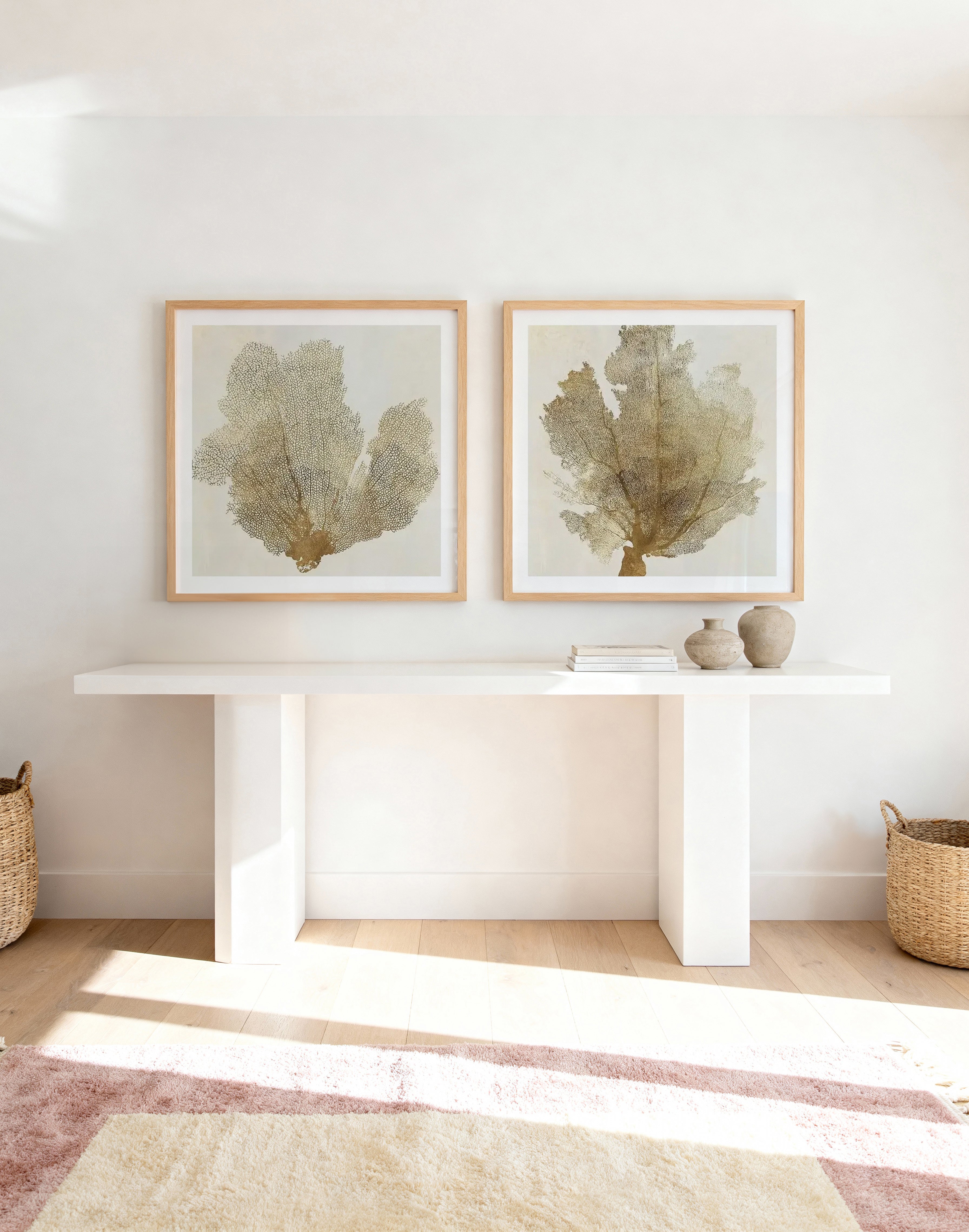 Luxe Coral I & II Art Print Set of 2 | Matching Wall Art