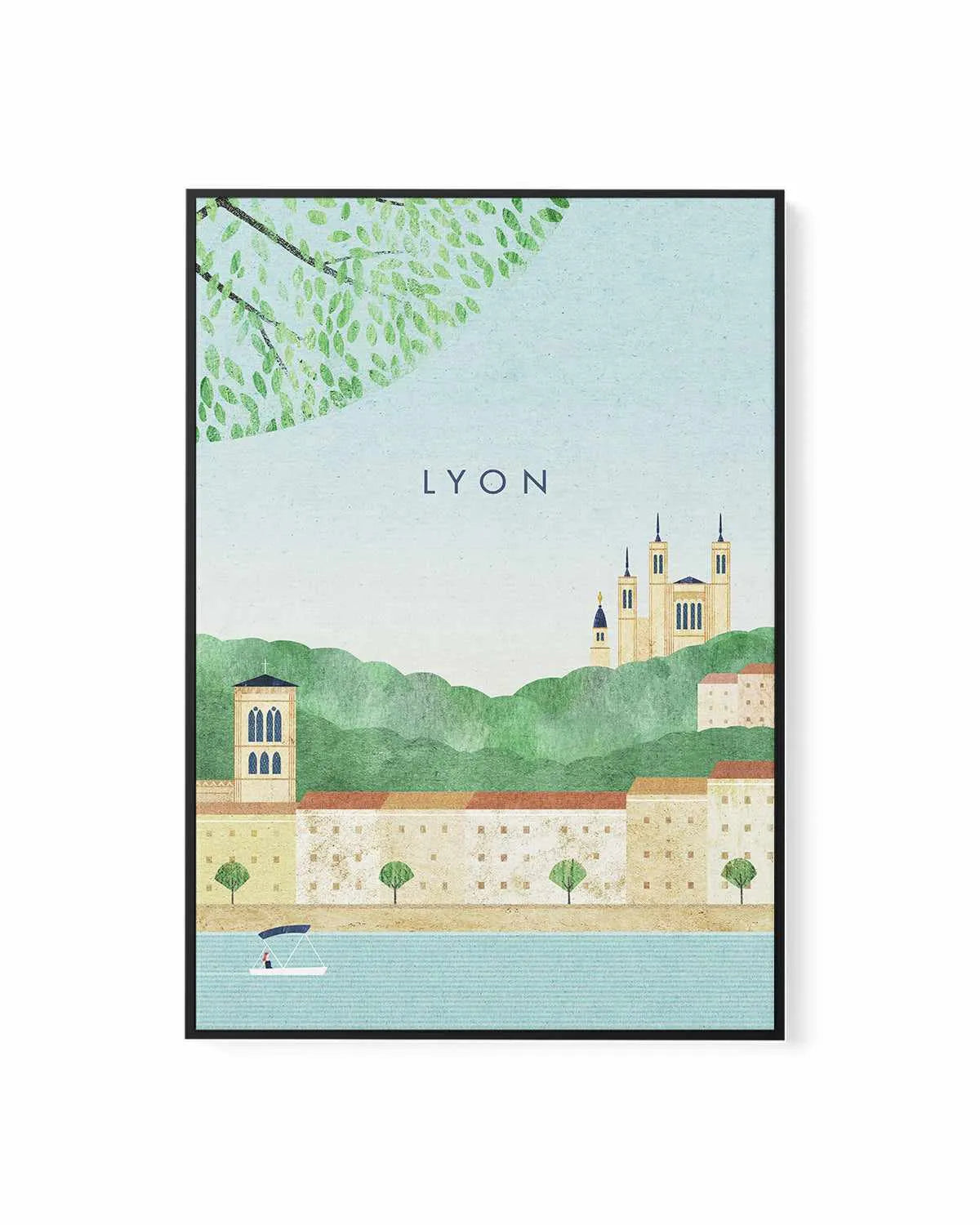 Lyon by Henry Rivers | Framed Canvas Art Print from Olive et Oriel where you can shop wallpaper and artworks online