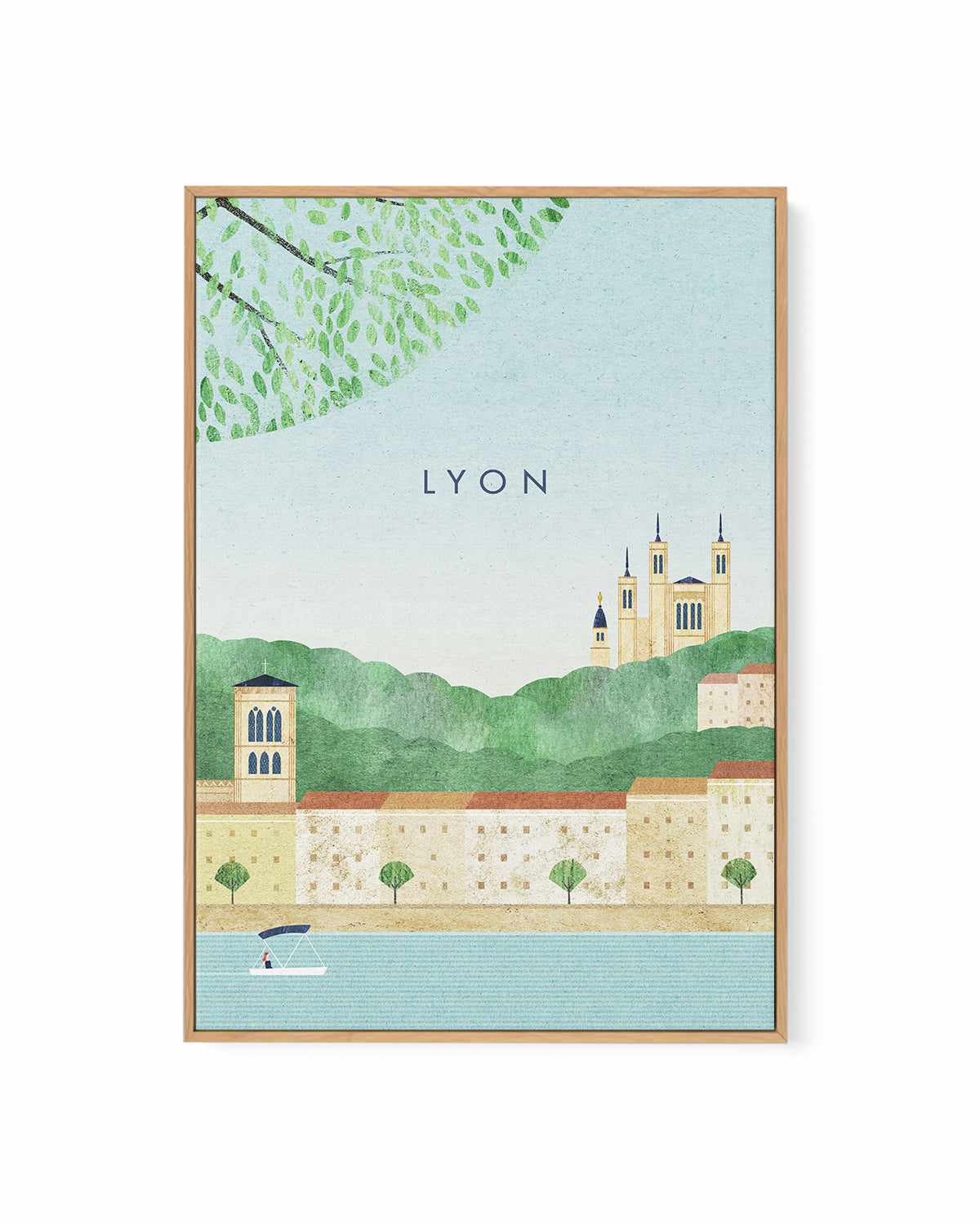 Lyon by Henry Rivers | Framed Canvas Art Print