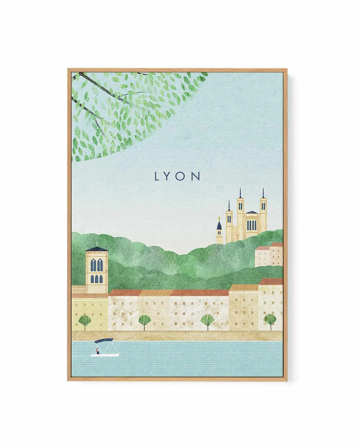 Lyon by Henry Rivers | Framed Canvas Art Print from Olive et Oriel where you can shop wallpaper and artworks online