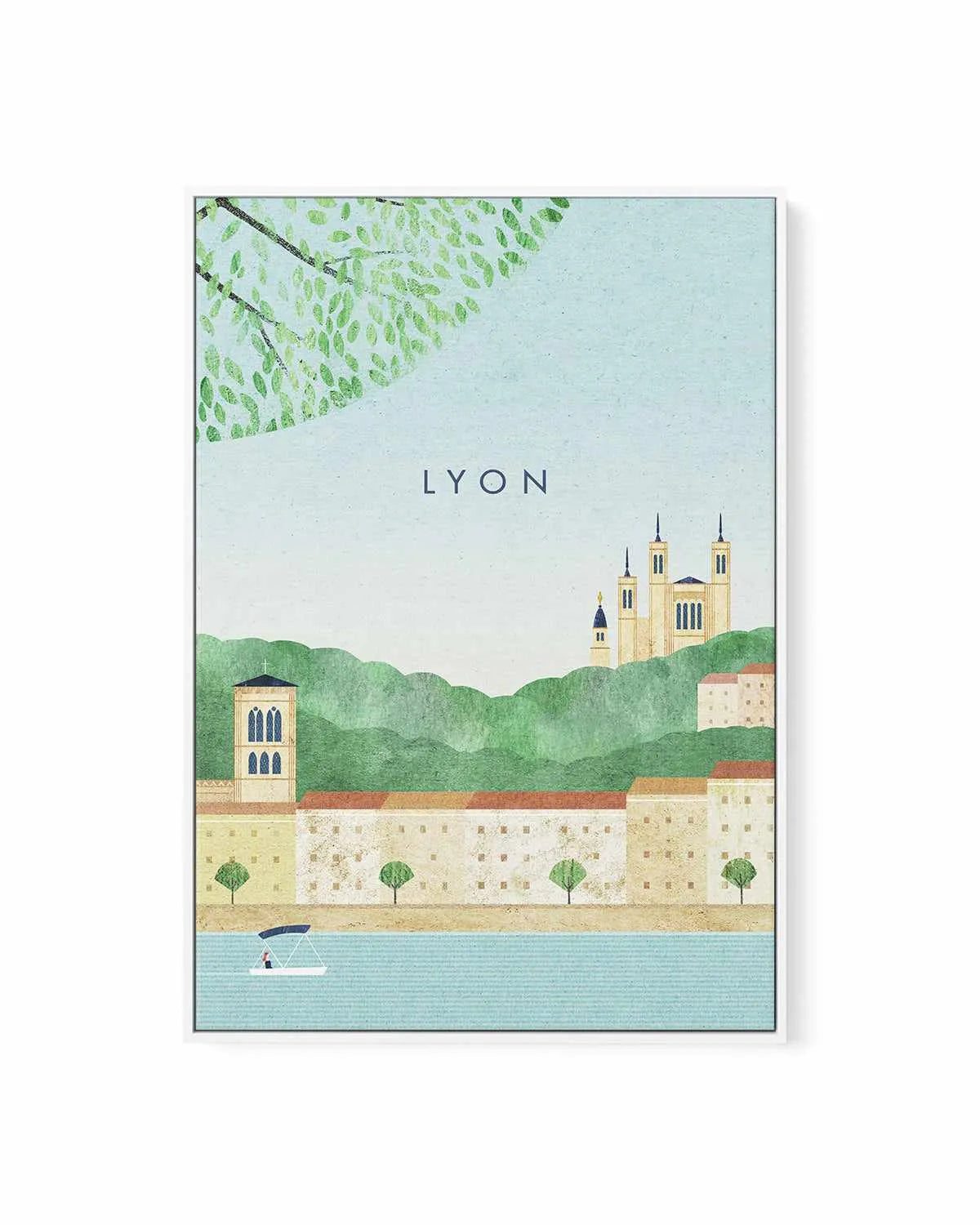 Lyon by Henry Rivers | Framed Canvas Art Print from Olive et Oriel where you can shop wallpaper and artworks online