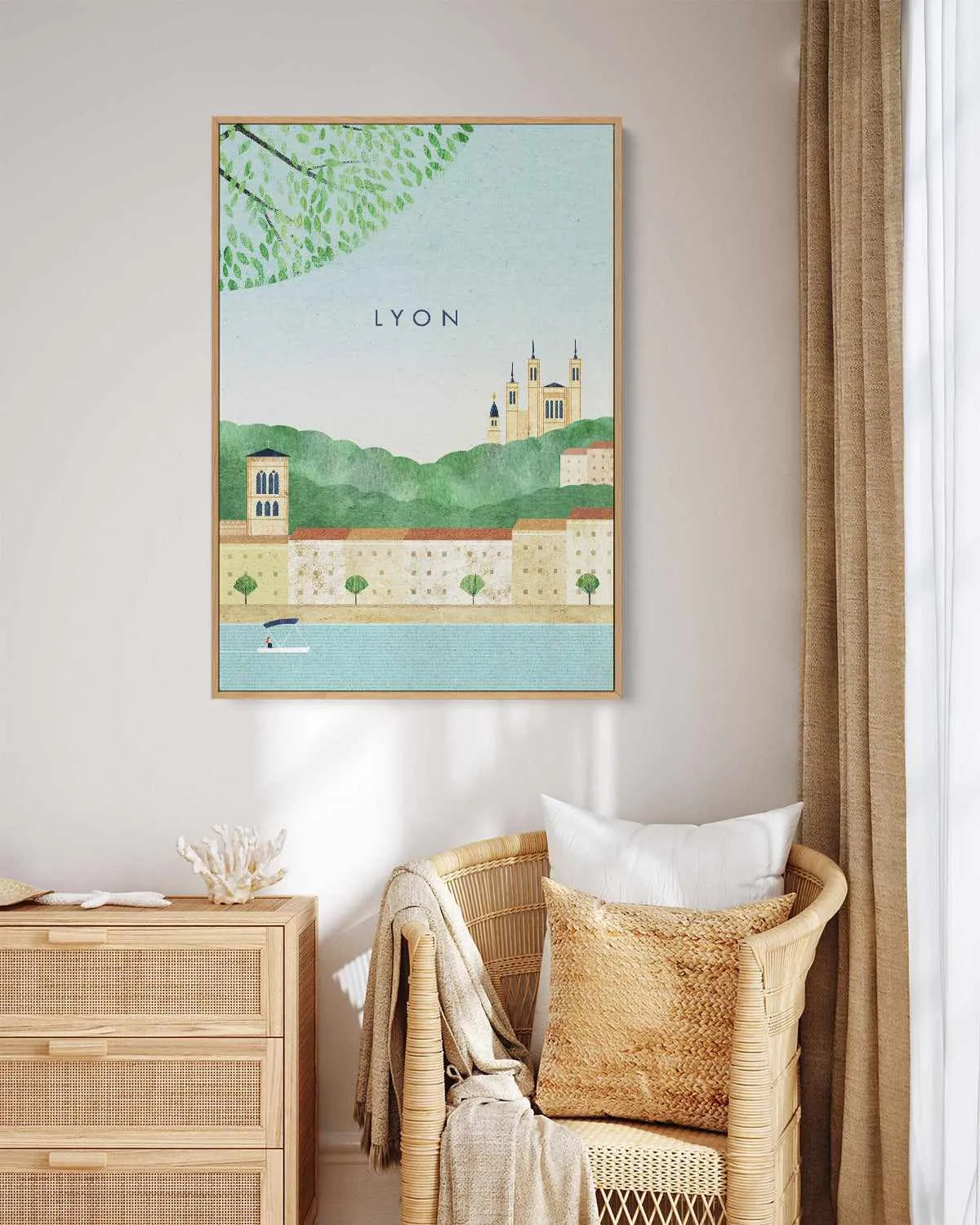 Lyon by Henry Rivers | Framed Canvas Art Print from Olive et Oriel where you can shop wallpaper and artworks online