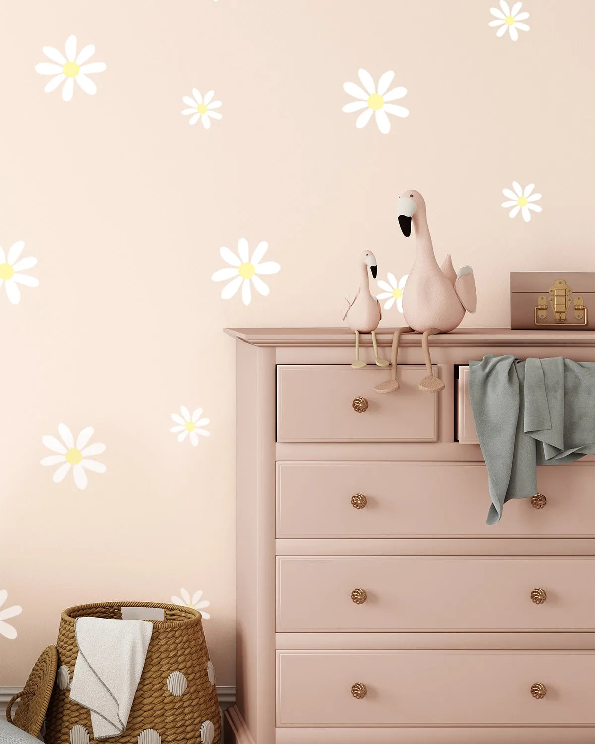 Sweet Daisies Decal Set from Olive et Oriel where you can shop wallpaper and artworks online