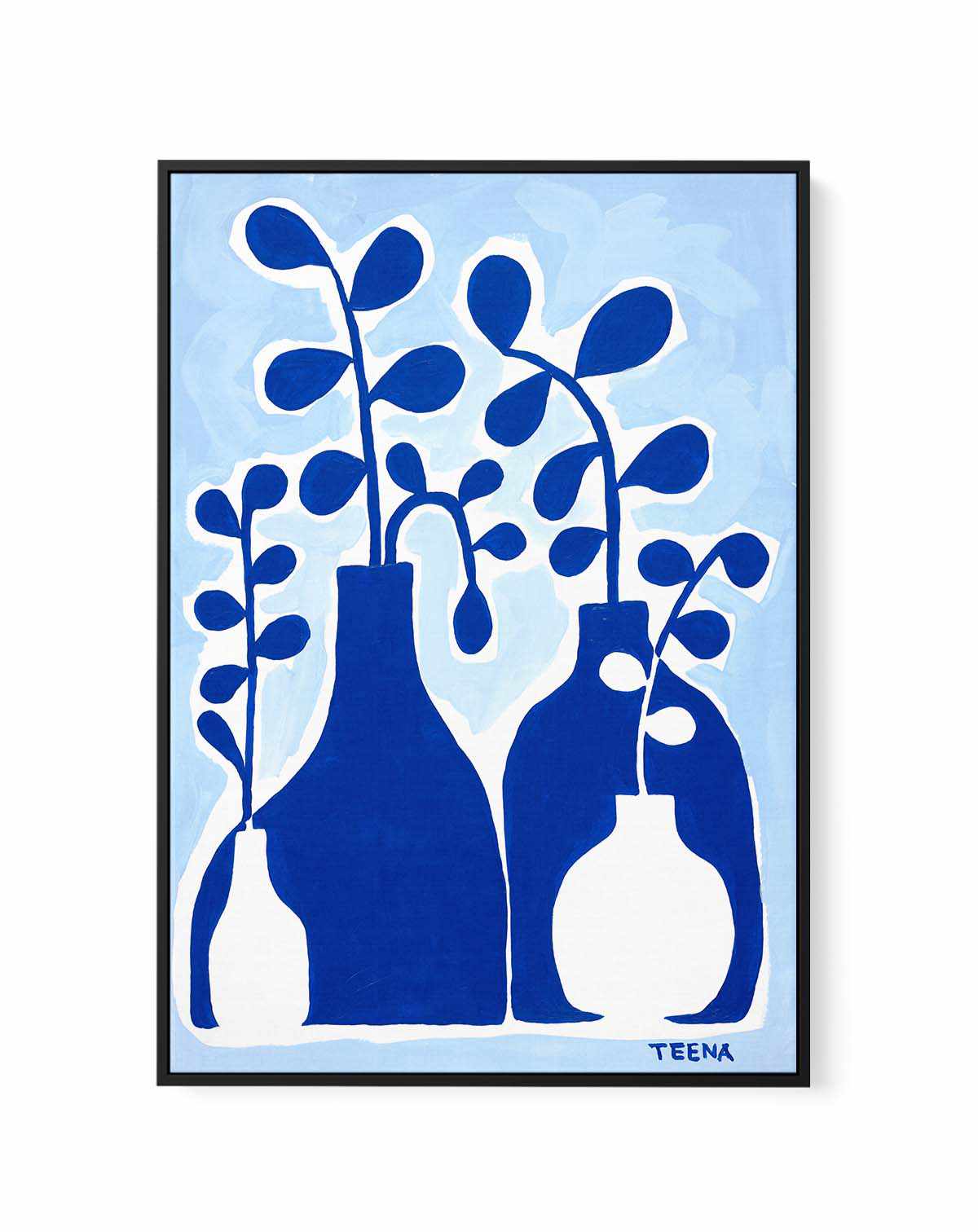 Megisti Blues by Teena Zerefos | Framed Canvas Art Print