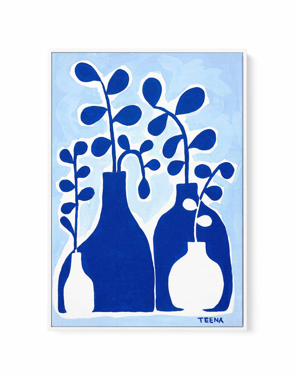 Megisti Blues by Teena Zerefos | Framed Canvas Art Print