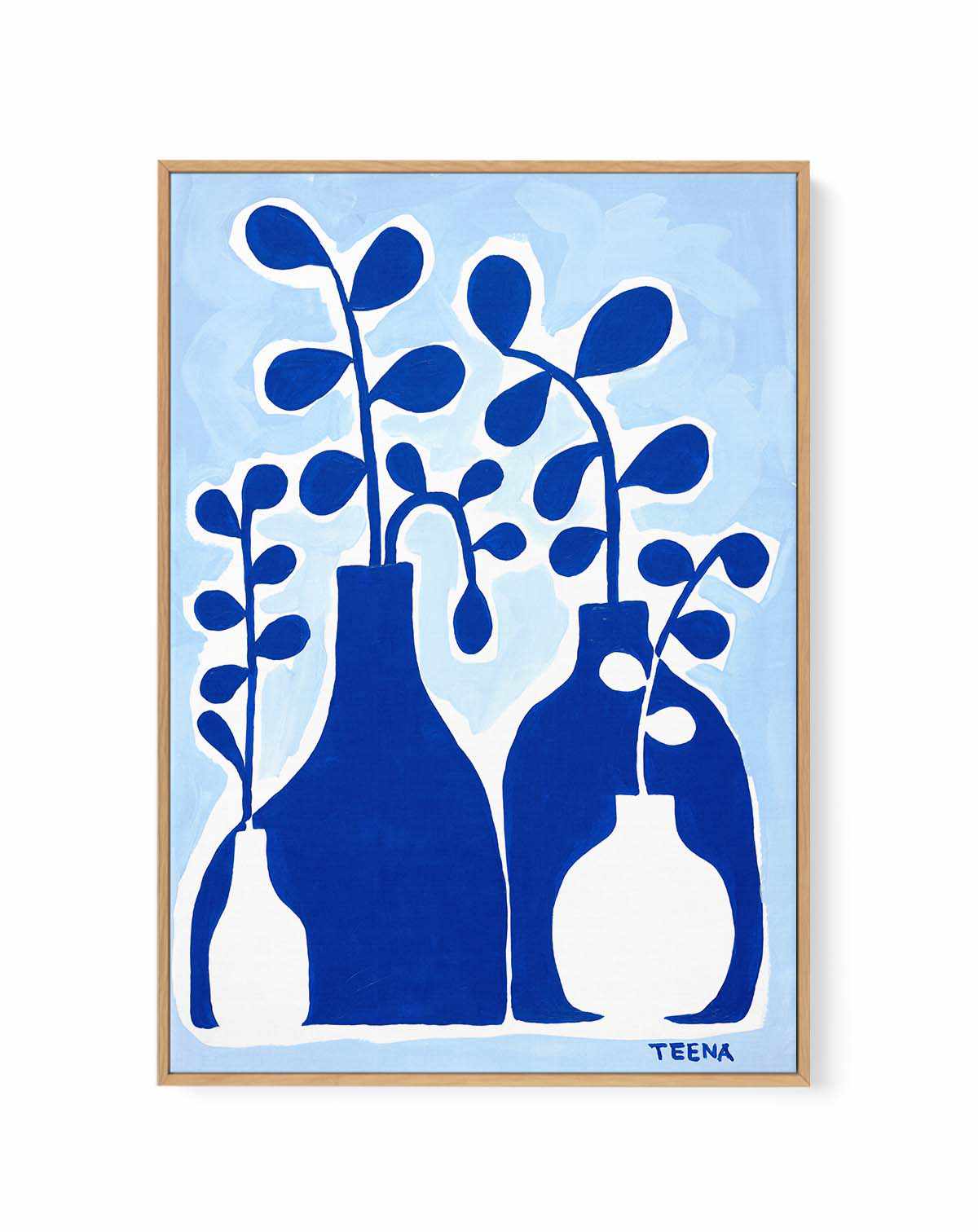 Megisti Blues by Teena Zerefos | Framed Canvas Art Print