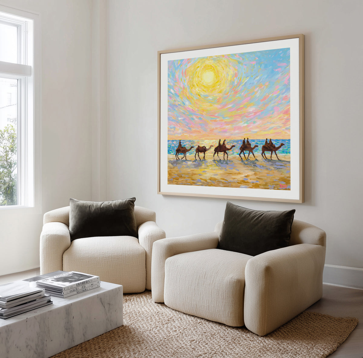 Mindil Beach Sunset with Camels by Meredith Howse | Art Print