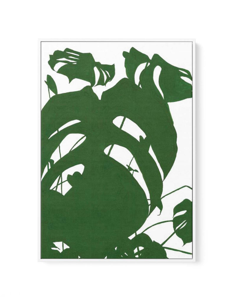 MONSTERA l By Jorgen Hansson | Framed Canvas Art Print