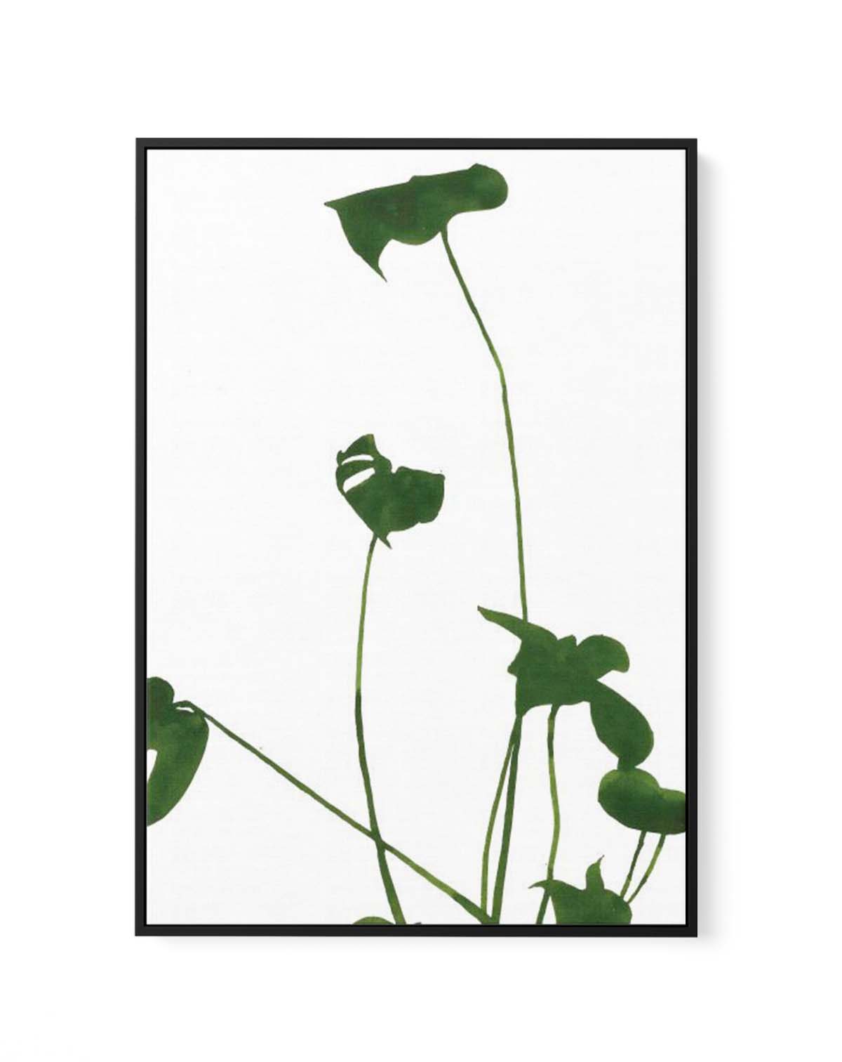 MONSTERA l By Jorgen Hanssonl | Framed Canvas Art Print