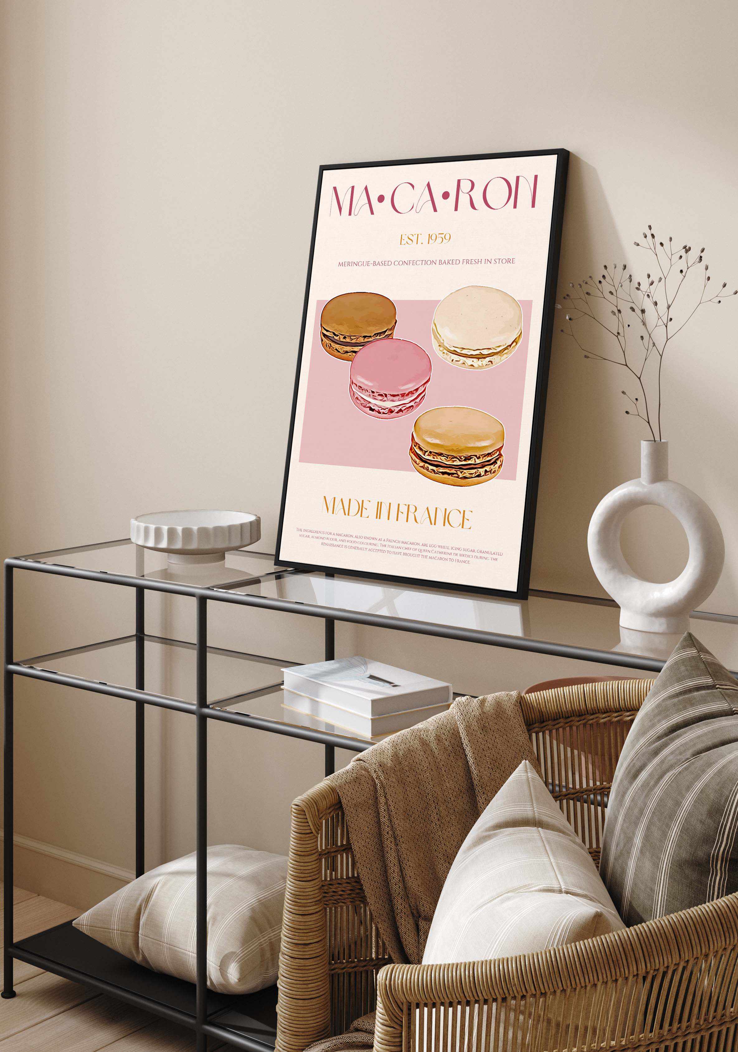 Macaron Print By Nazma Khokhar | Framed Canvas Art Print