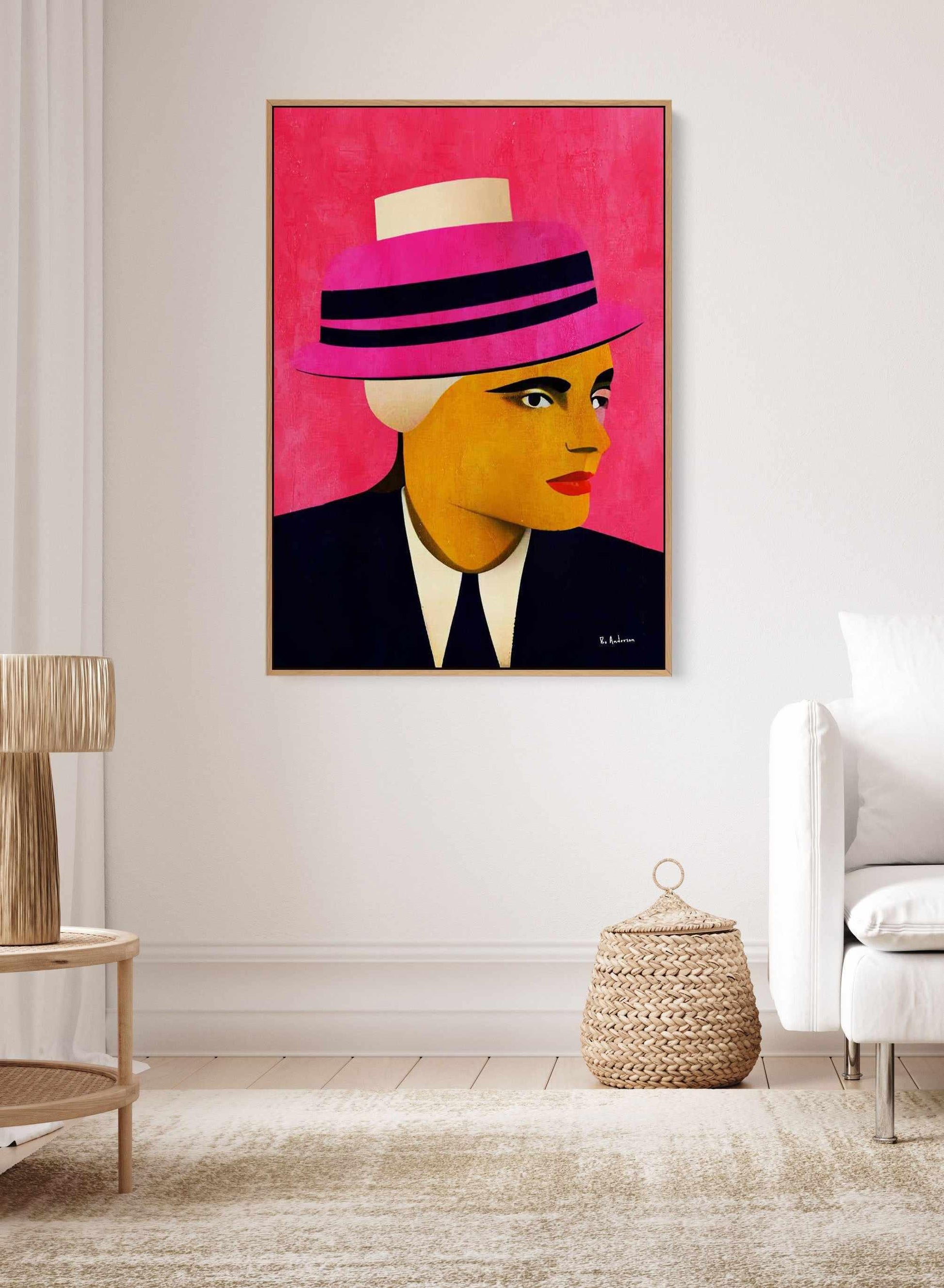 Madame Bourgois By Bo Anderson | Framed Canvas Art Print from Olive et Oriel where you can shop wallpaper and artworks online