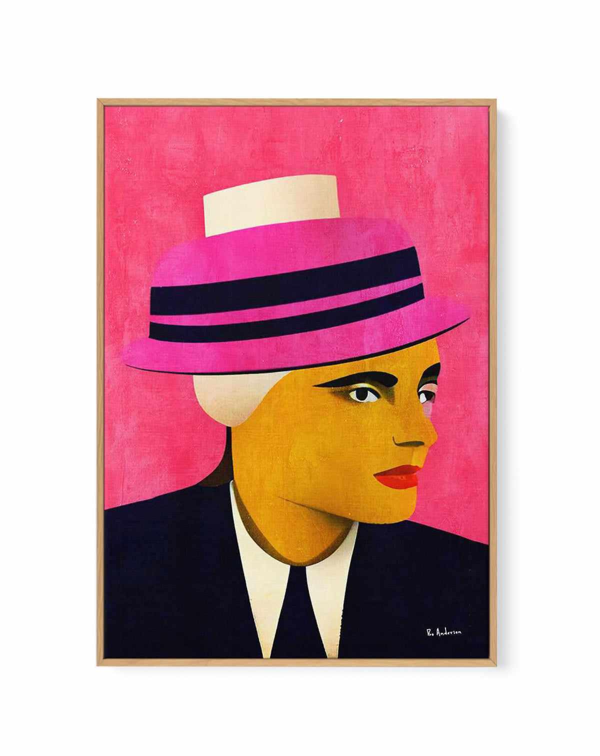 Madame Bourgois By Bo Anderson | Framed Canvas Art Print from Olive et Oriel where you can shop wallpaper and artworks online