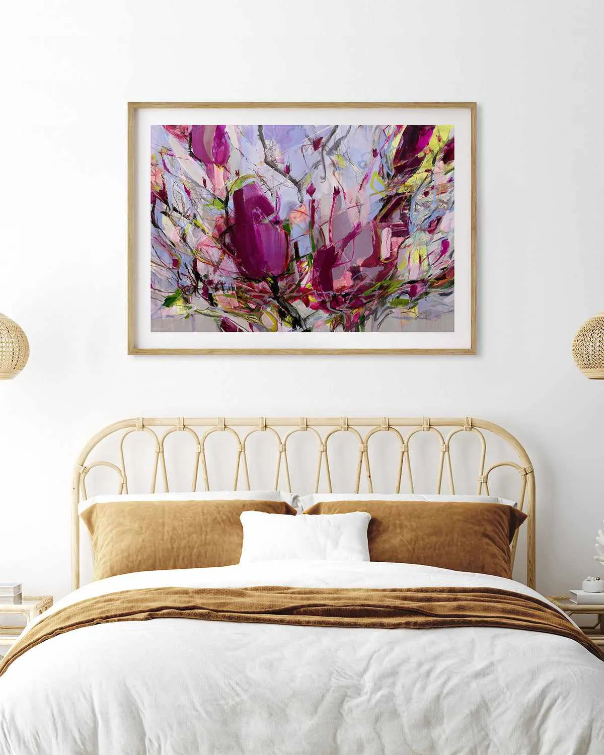 Magnolia Blossoms by Kati Bujna Art Print from Olive et Oriel where you can shop wallpaper and artworks online