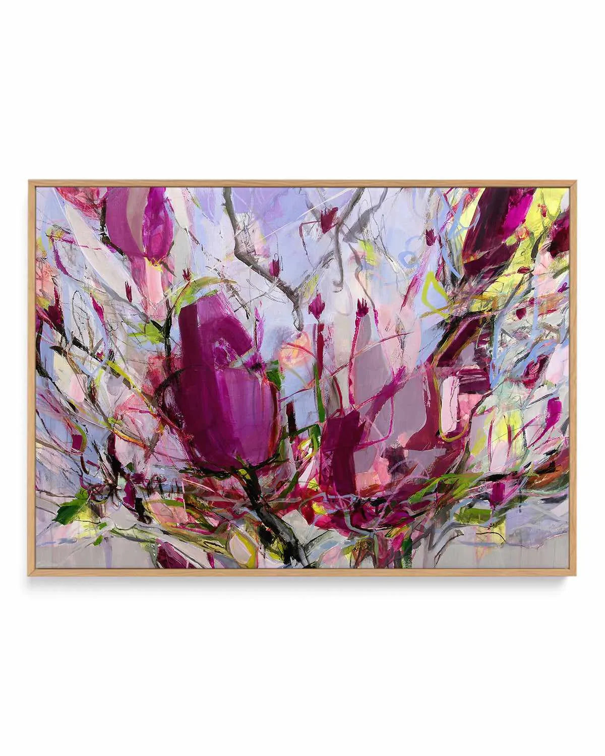 Magnolia Blossoms by Kati Bujna | Framed Canvas Art Print from Olive et Oriel where you can shop wallpaper and artworks online