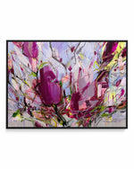 Magnolia Blossoms by Kati Bujna | Framed Canvas Art Print