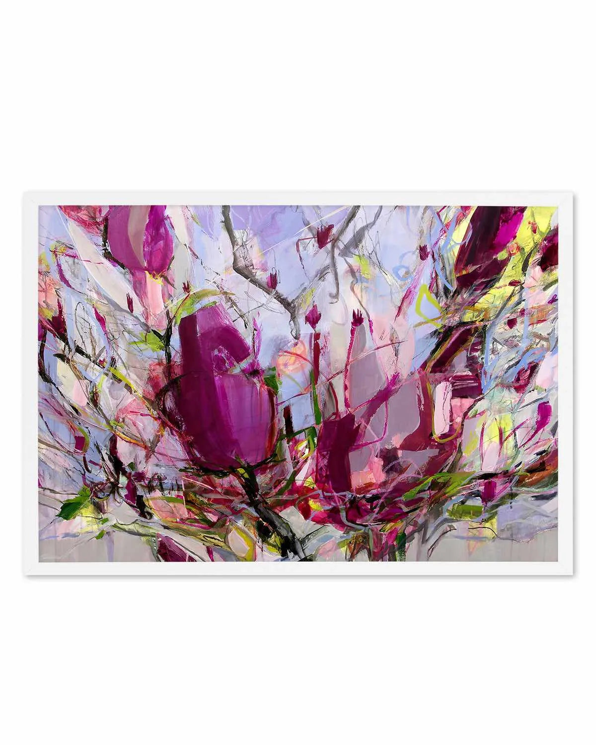 Magnolia Blossoms by Kati Bujna Art Print from Olive et Oriel where you can shop wallpaper and artworks online