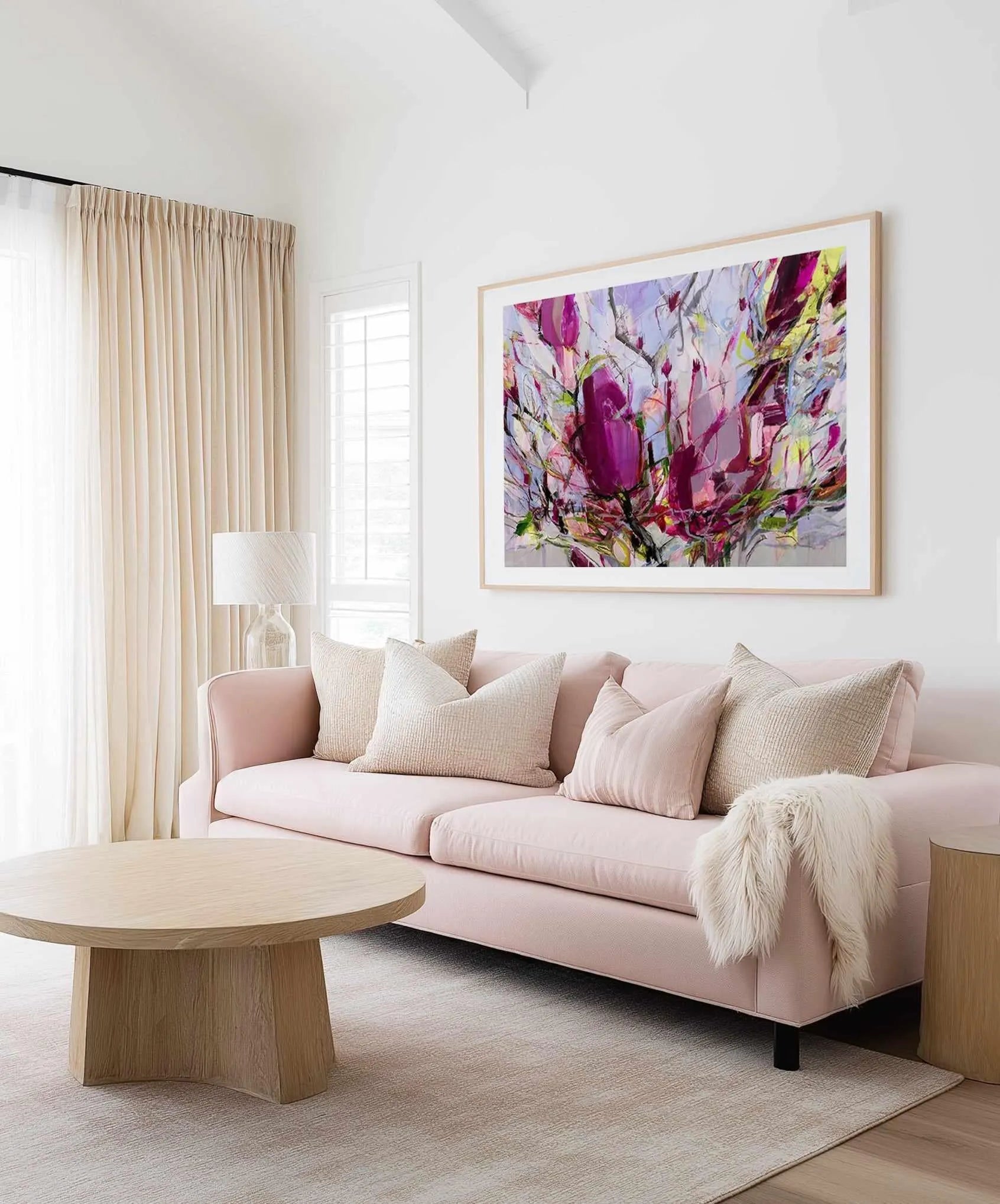Magnolia Blossoms by Kati Bujna Art Print from Olive et Oriel where you can shop wallpaper and artworks online