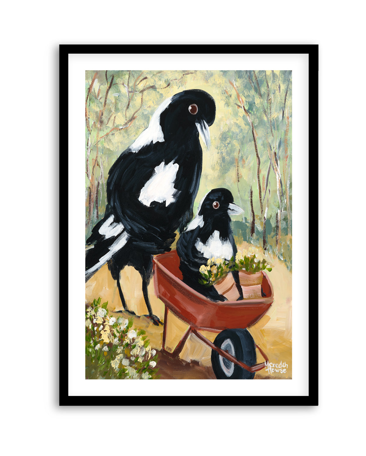 Magpie Garden by Meredith Howse | Art Print