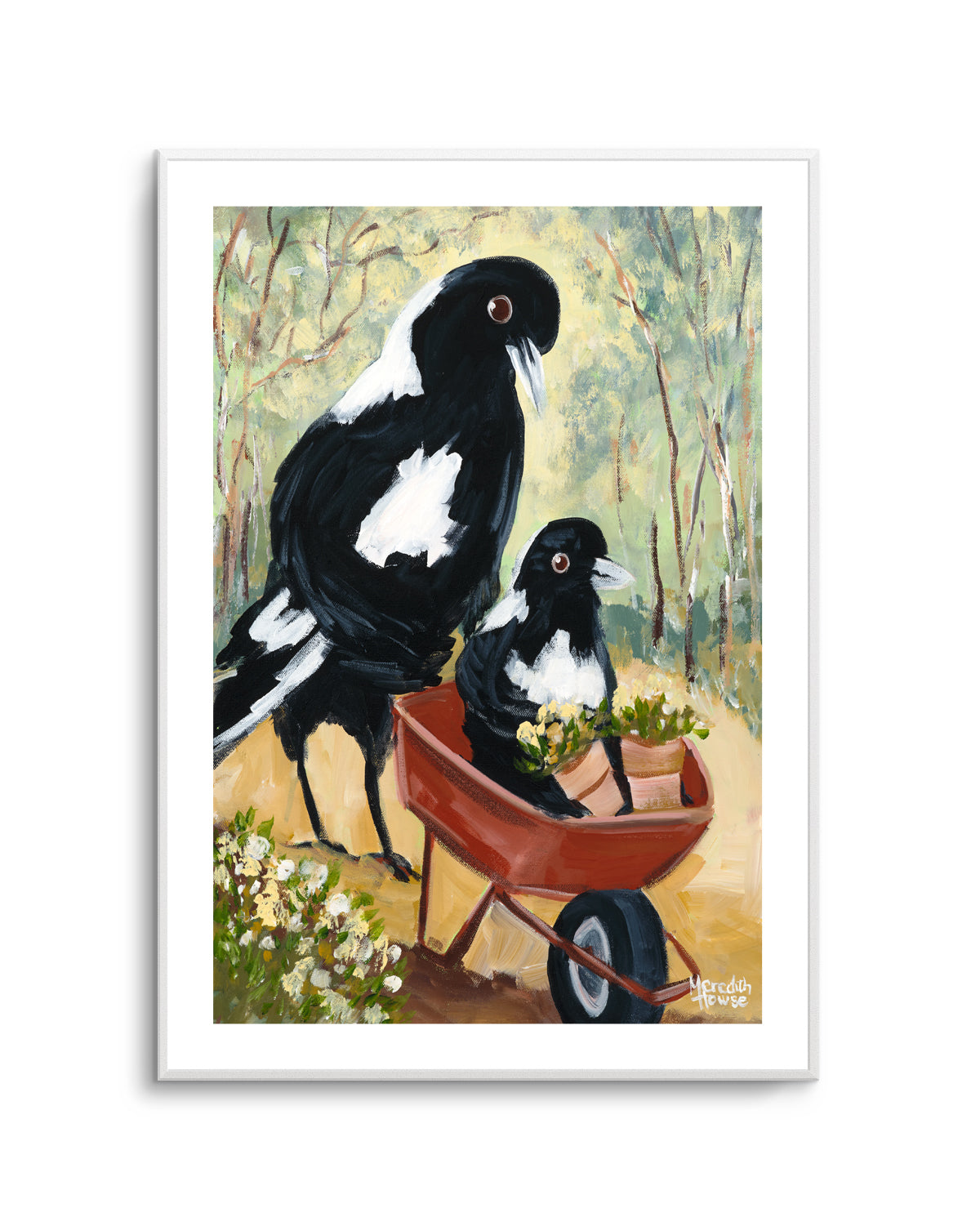 Magpie Garden by Meredith Howse | Art Print