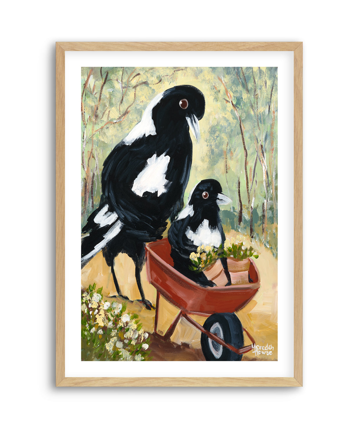 Magpie Garden by Meredith Howse | Art Print