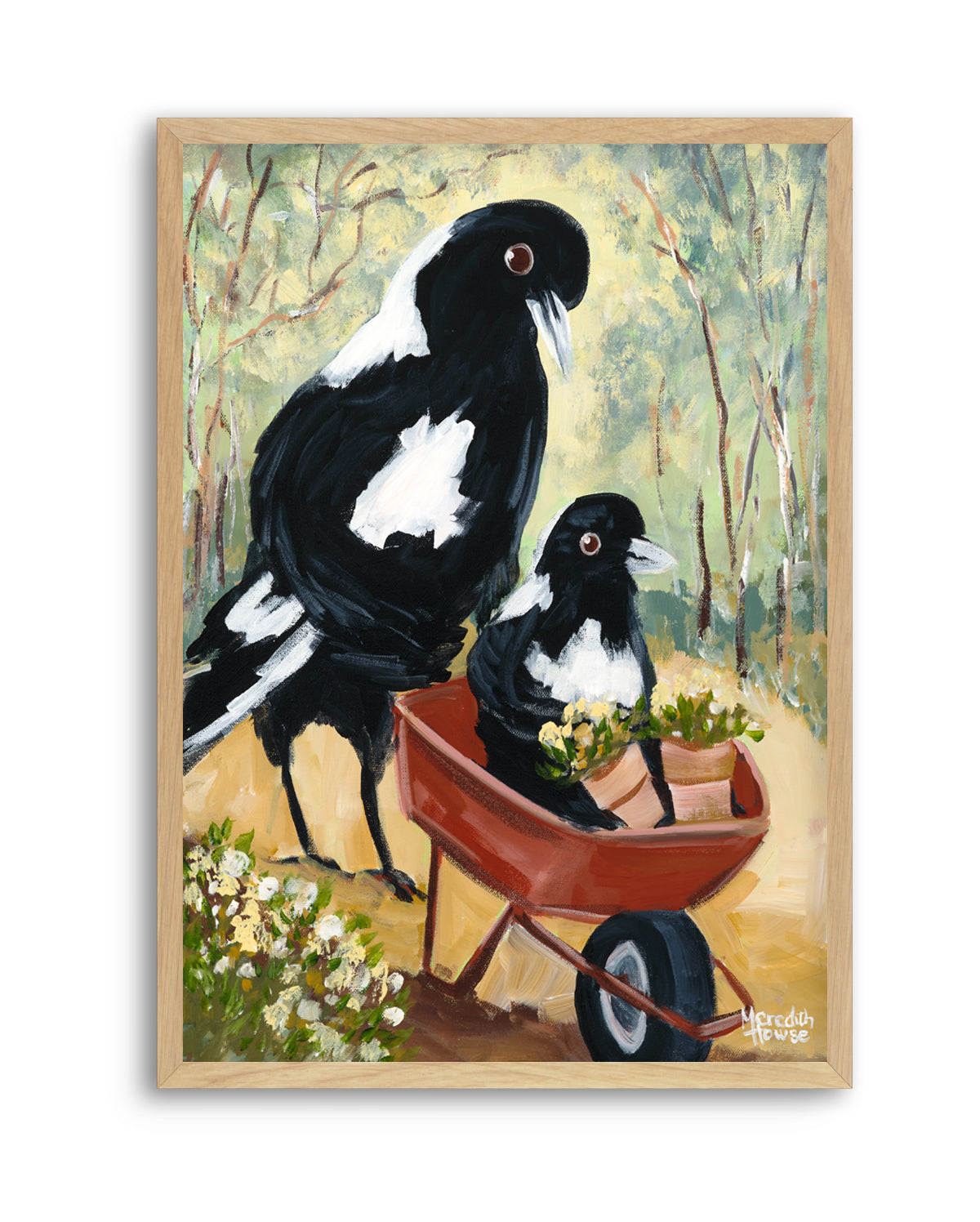 Magpie Garden by Meredith Howse | Art Print